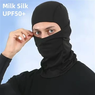 Balaclava de seda de leite confortável